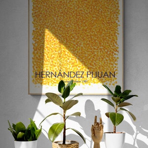 Pijuan / Yellow Dots Vintage Poster Puntos Amarillos Hernandez Pijuan / Spanish Poster image 5