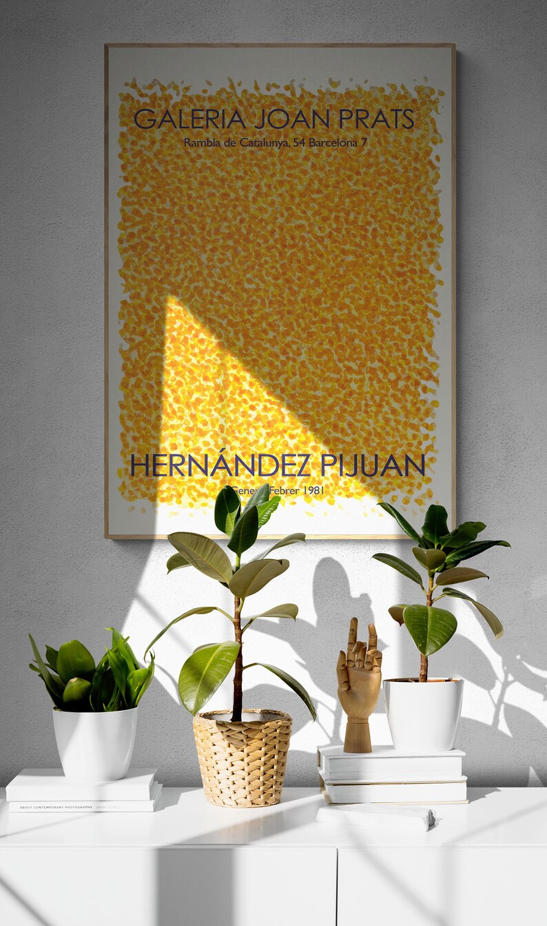 Pijuan / Yellow Dots Vintage Poster Puntos Amarillos Hernandez Pijuan / Spanish Poster image 5