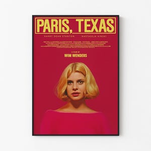 Paris, Texas Movie Poster: Wim Wenders Film, Nastassja Kinski