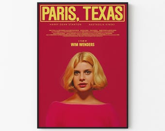 Paris, Texas Movie Poster: Wim Wenders Film, Nastassja Kinski