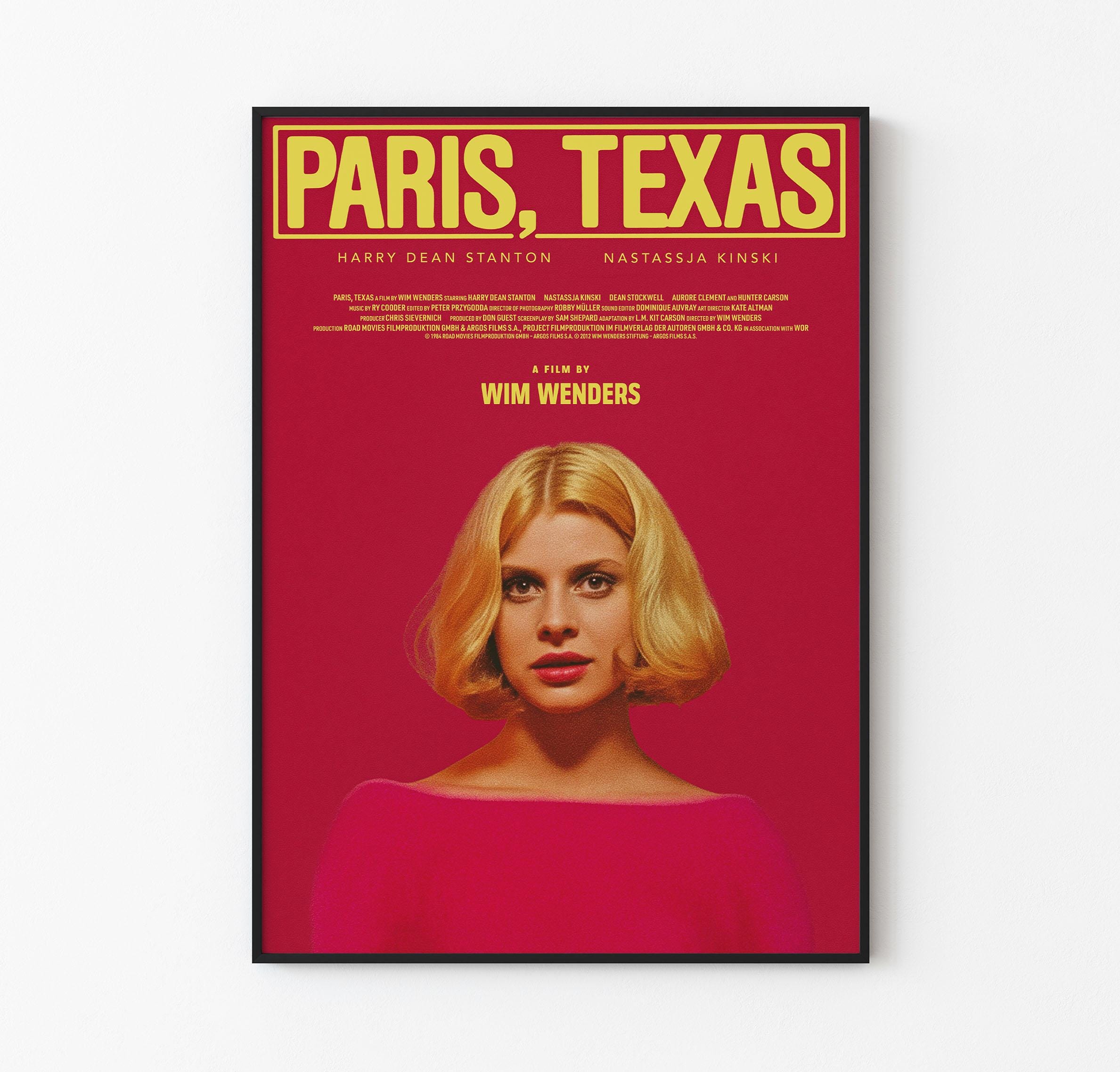 Paris, Texas Movie Poster: Wim Wenders Film, Nastassja Kinski - Etsy