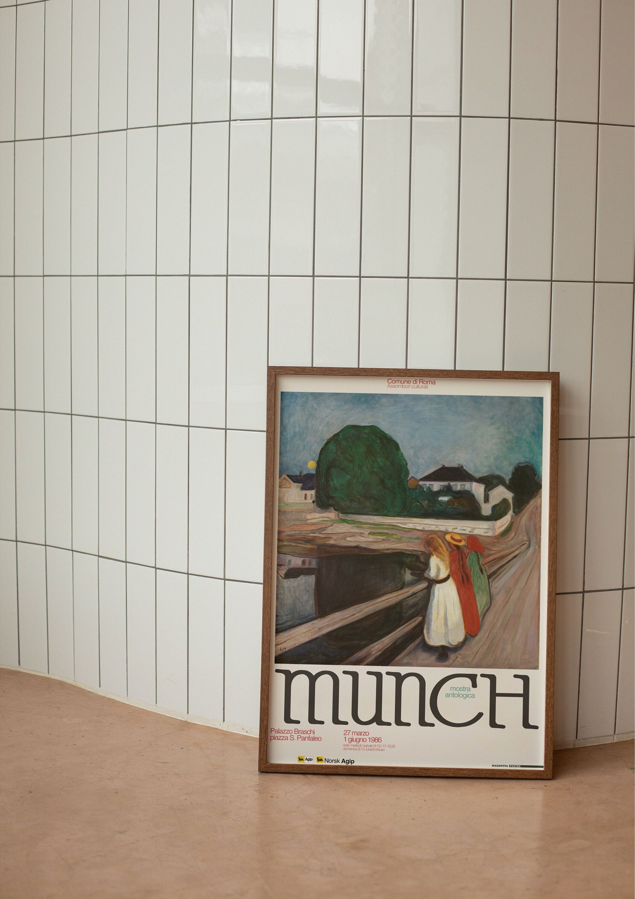 Edvard Munch Exhibition Poster The Brooch. Eva Mudocci Print -  Portugal