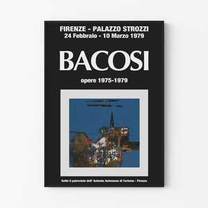 Manlio Bacosi - Gravura 1979 - Opere in Vendita - Pôster Firenze / Coleção Mais Rara - Pôster Físico