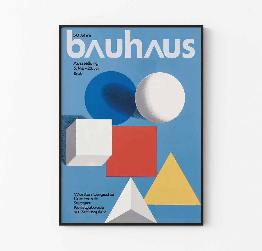 額装済/bauhaus 2024/バウハウス/アートポスター 19-2枚セット バウハウス BAUHAUS A4 額装付き フレーム付き