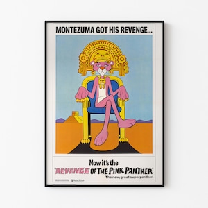 La venganza de la pantera rosa: póster de la nueva versión original de 1978: hallazgo poco común / póster de película