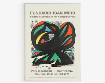 ミロ　ポスター☆お値下げ 額付】ジョアン・ミロ ヴィンテージポスターJoan Miloマーグ画廊