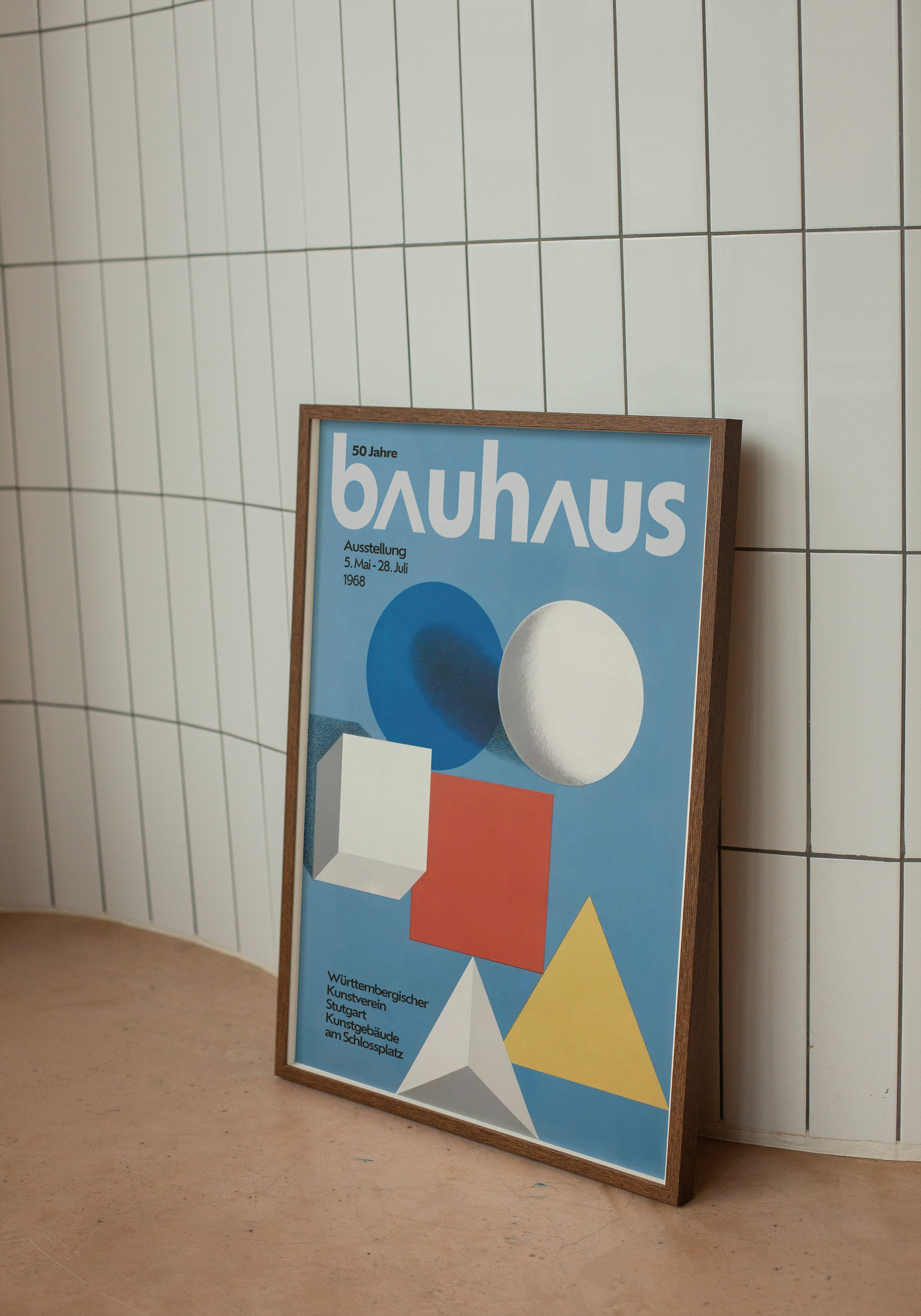 ヘルベルト・ベイヤーによるバウハウス展ポスター（1968年）（デジタル