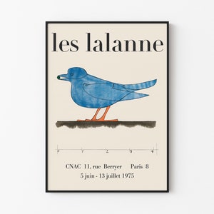 Les Lalanne Ausstellungsplakat Paris - Cnac Ausstellung 1975, Mid-Century Modern, Vintage Ausstellungsdruck, François-Xavier Lalanne