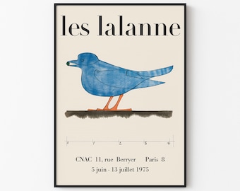 Les Lalanne Exhibition Poster Paris - Cnac Exhibition 1975, Mid-Century Modern, Vintage Exhibition Print,  François-Xavier Lalanne