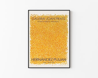 Pijuan / Yellow Dots - Vintage Poster - Puntos Amarillos - Hernandez Pijuan / Spanish Poster - Physical Poster