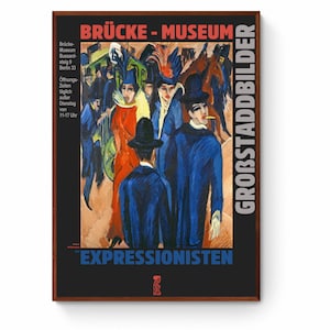Ernst Kirchner Berliner Straßenszene Druck - Brücke-Museum (Digitaler Download)