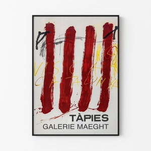 Tapies - Antoni Tapies / Los Carteles de Tapies 28 - Plakat wystawowy