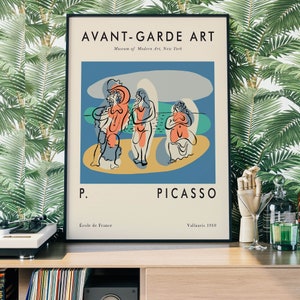 Pablo Picasso Avantgarde Inspired Poster Trois Femmes Au - Etsy
