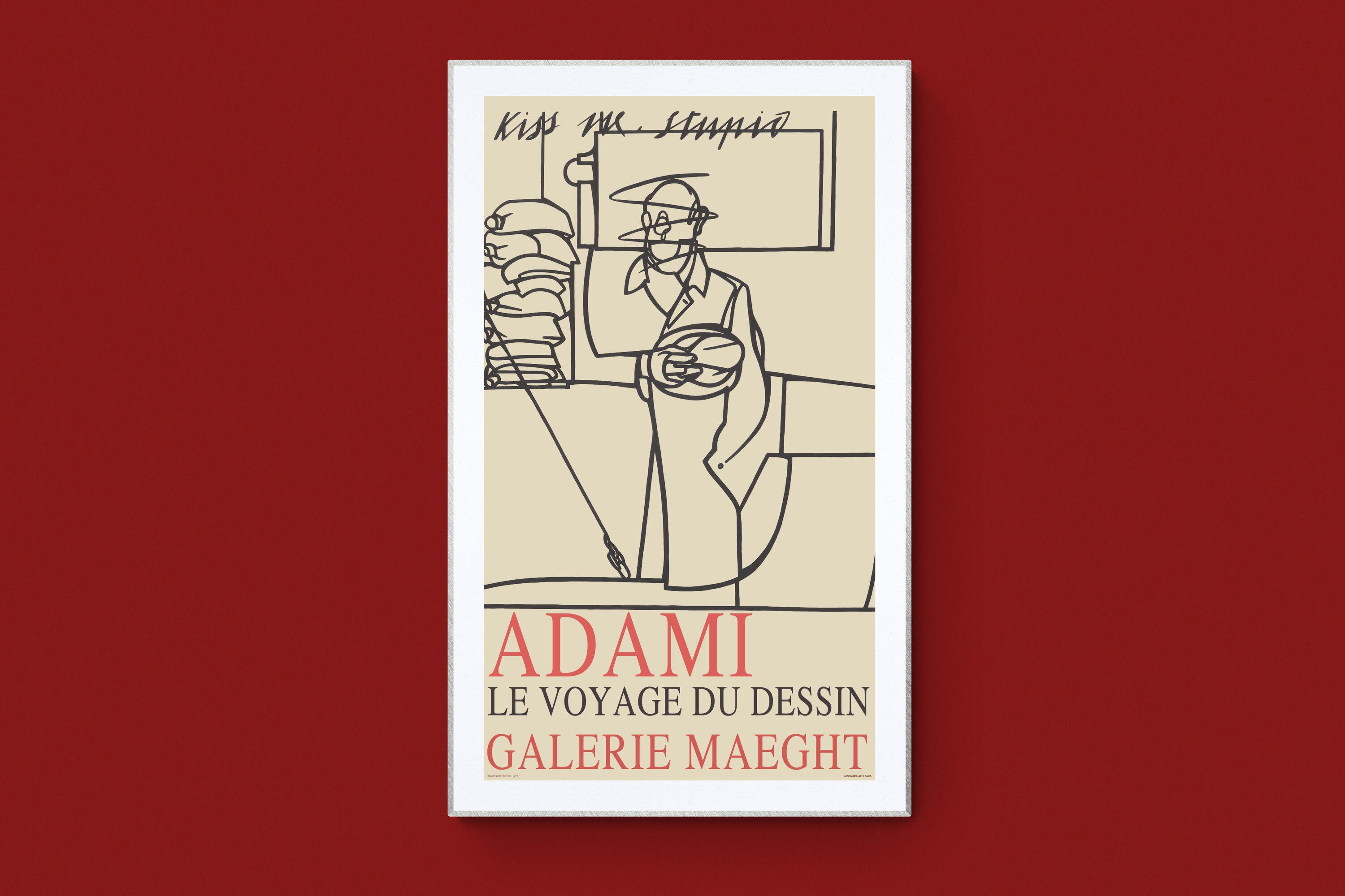アート・デザイン・音楽 Valerio Adami : le voyage du dessin Amazon.co.jp: ポスター ヴァレリオ・アダミ Le Voyage Du