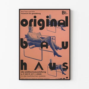 Bauhaus original - Selección más rara / Marcel Breuer / Bauhaus - archivo, Museum für Gestaltung, Berlín - Póster de la silla Wassily