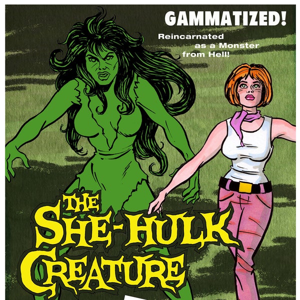 The SHE-HULK CREATURE print