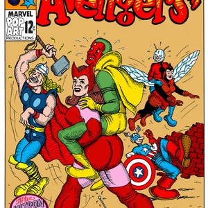 Impression numérique Avengers de Crumb