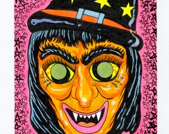 Vintage Witch Mask #3