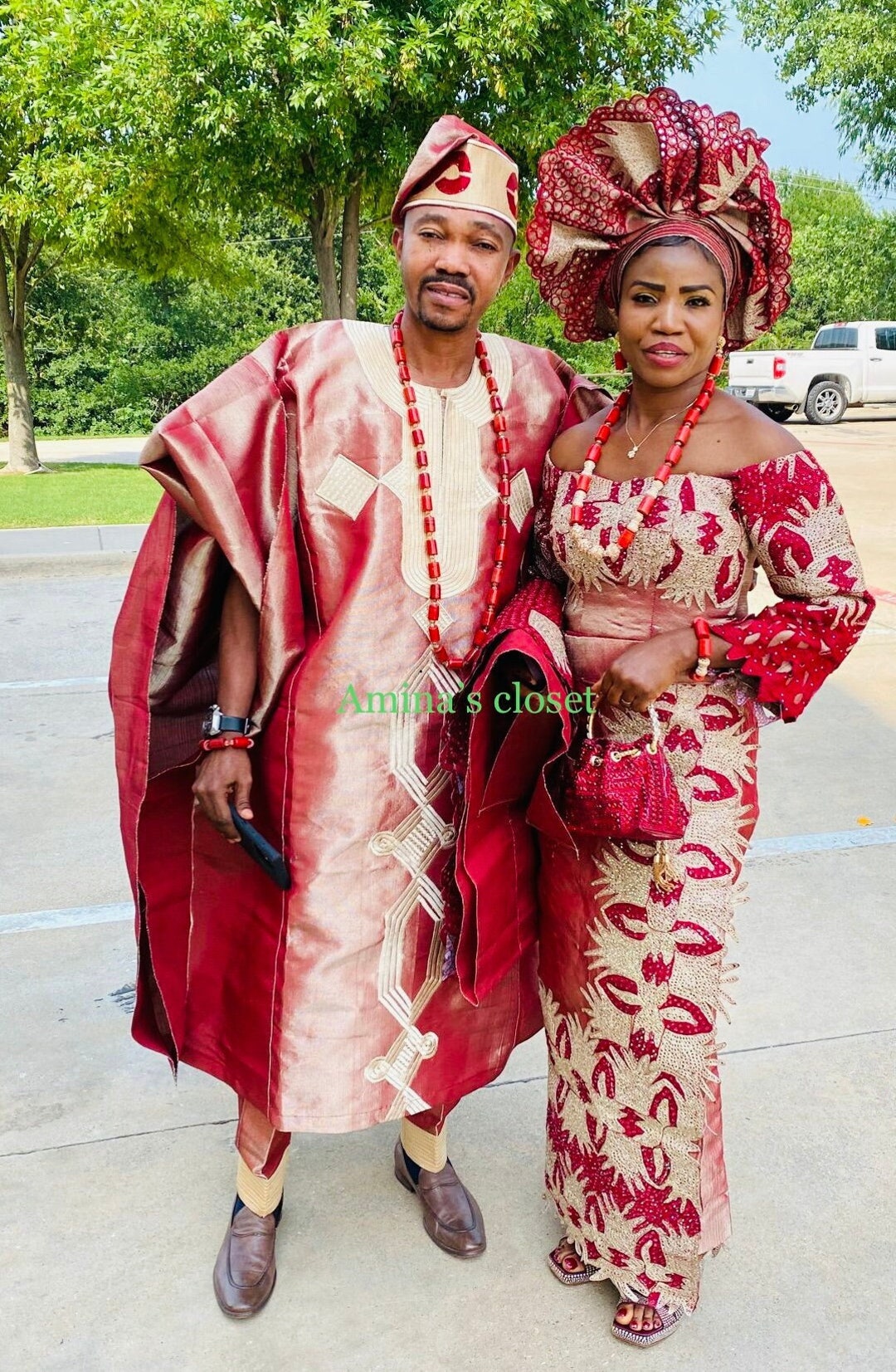 Aso Oke, Two Tone Aso Oke for Husband and White for Wedding and ...