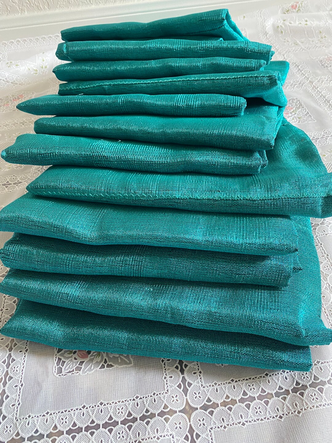 Aso Oke Teal Green Metallic Aso Ebi Bulk Order of 10 Above Etsy