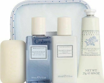 crabtree evelyn nantucket bruyère lotion, gel voyage coffret cadeau ancien emballage