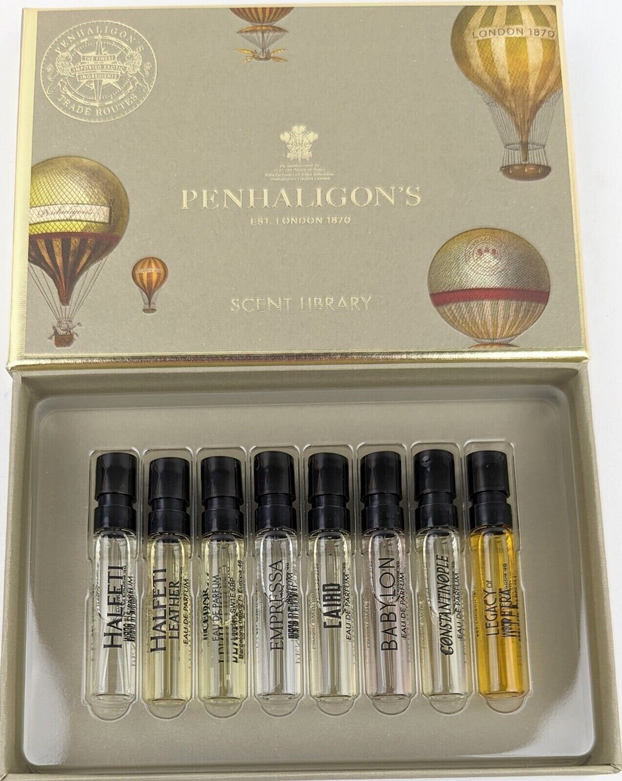 Penhaligon's Trade Routes Scent Library Perfume Discovery Set 8 X 2ml