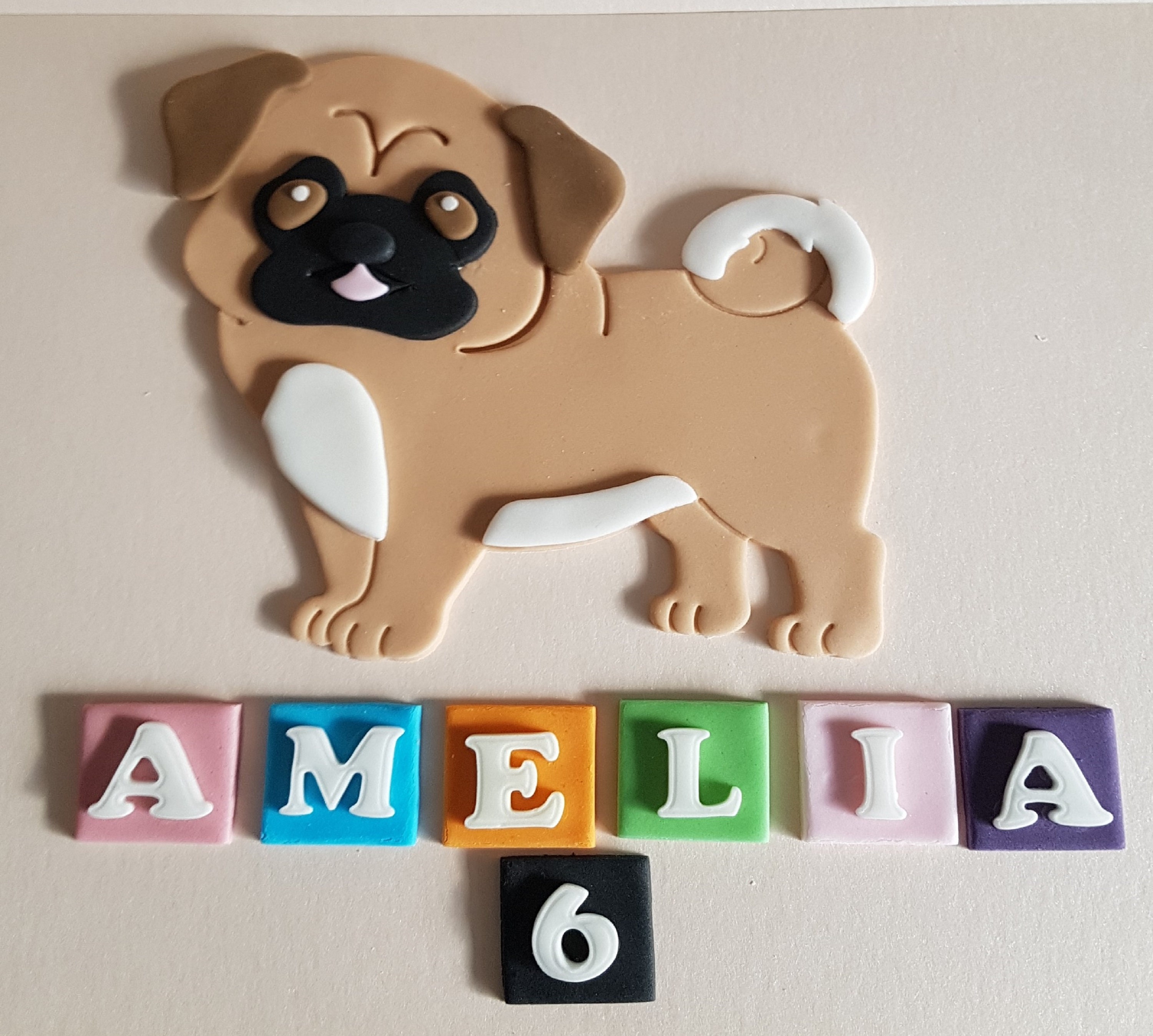 pug fondant