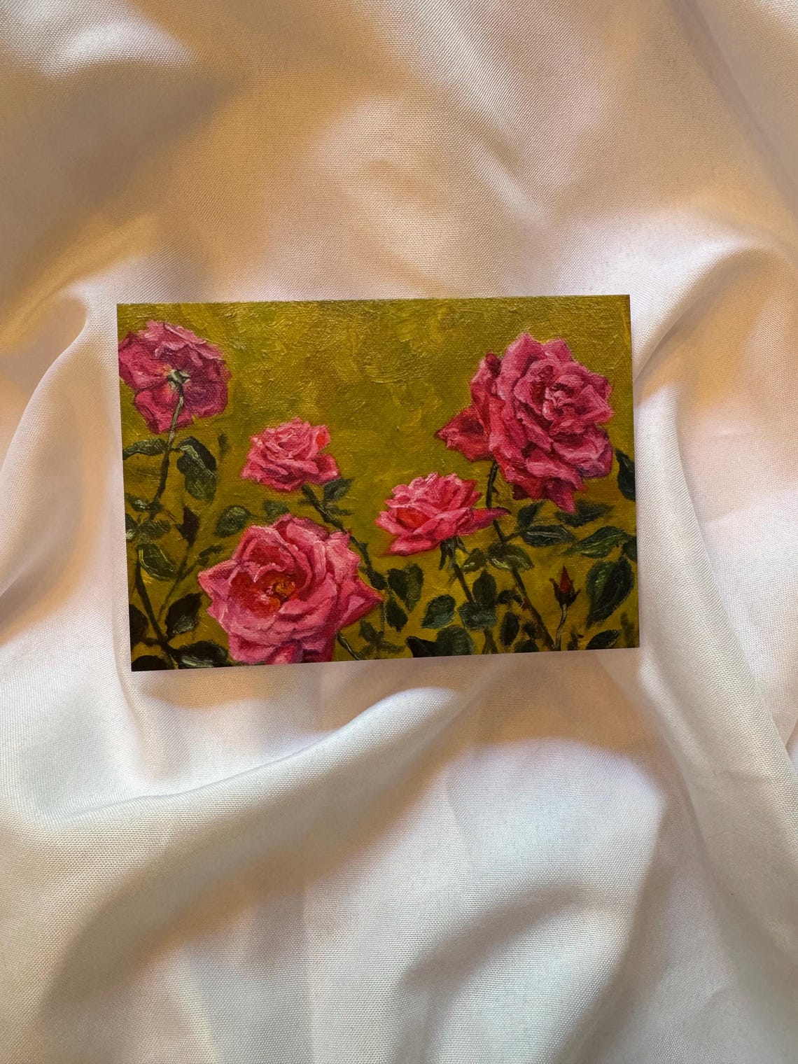 Cottagecore Roses Floral Feminine Greeting Card 