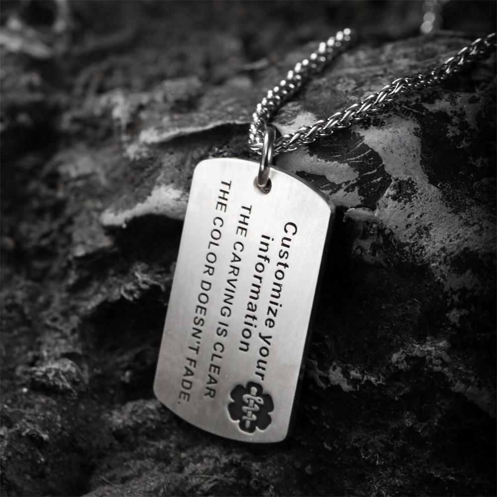 Collana Personalizzata Con Avviso Medico, Targhetta - Foto 2