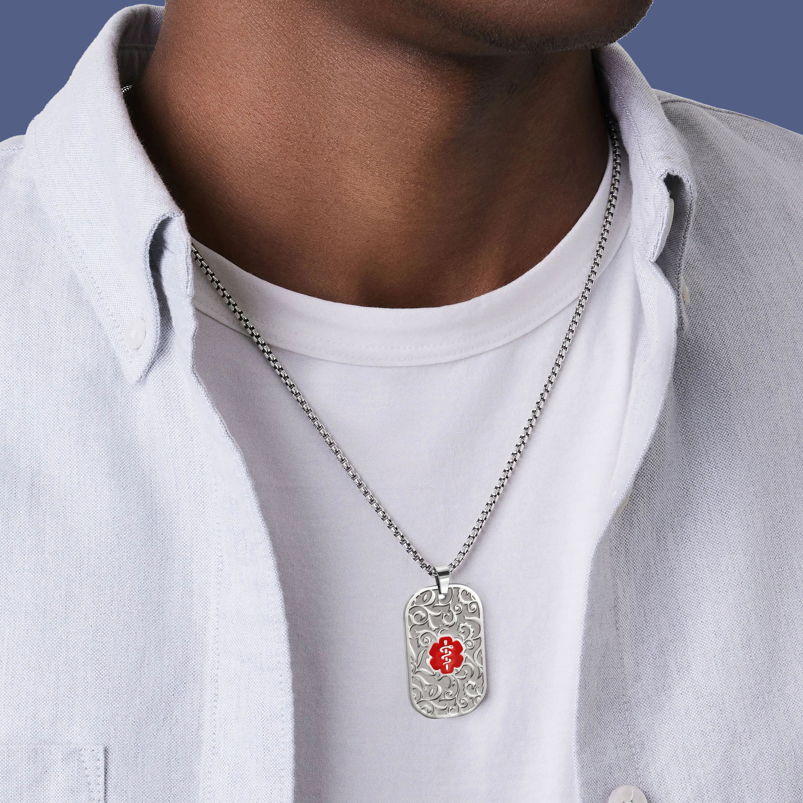 Custom Medical Alert Dog Tag for Men & Women,free Engraving ...