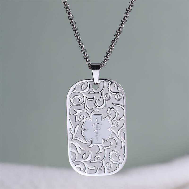 Custom Medical Alert Dog Tag for Men & Women,free Engraving ...