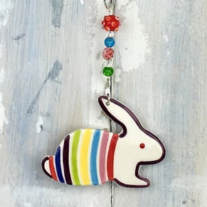 Multi-colour Bunny Decoration - Easter