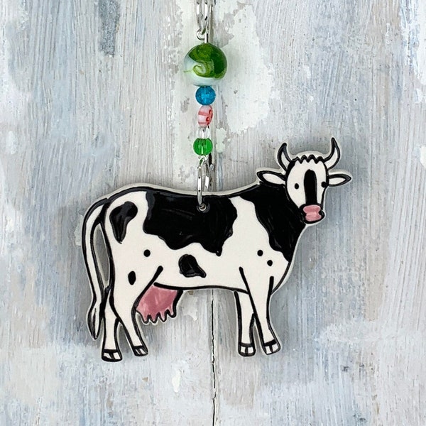 Multi-colour black & white cow Decoration