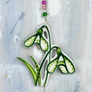 Multi-colour Snowdrop Decoration