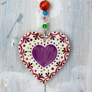 Lilac Heart Heart Decoration