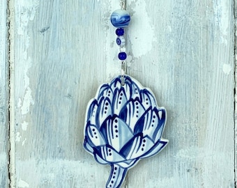 Blue Artichoke Decoration