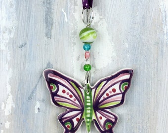 Purple Butterfly Decoration