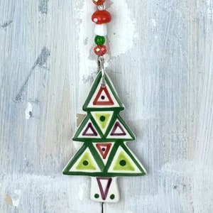 Multi-colour Christmas Tree Decoration image 1