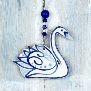 Blue Swan Decoration