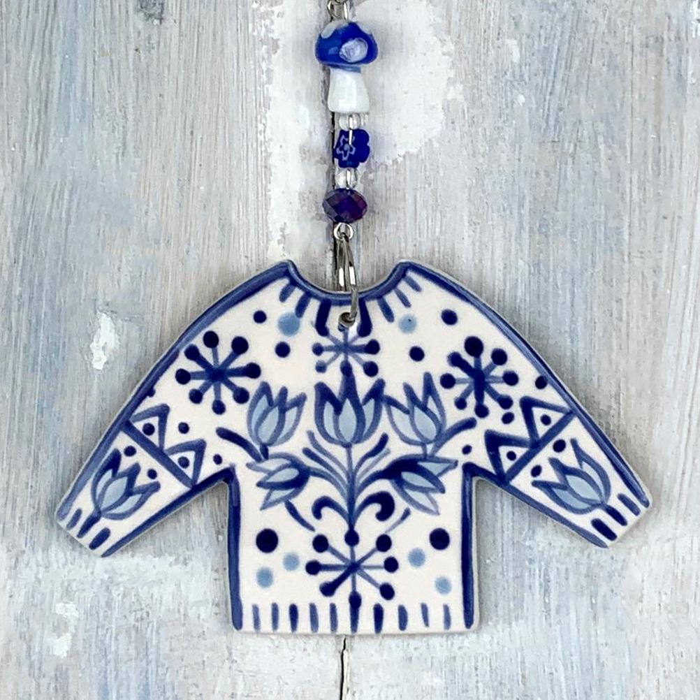 Blue Tulip Christmas Jumper Decoration