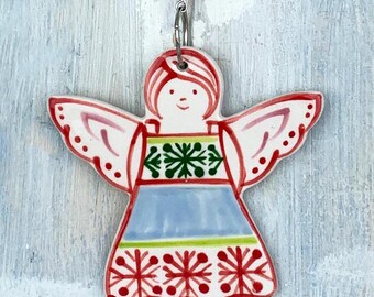 Multi-colour Christmas Angel Seraphina Decoration