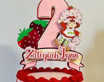 Strawberry Cake topper shortcake