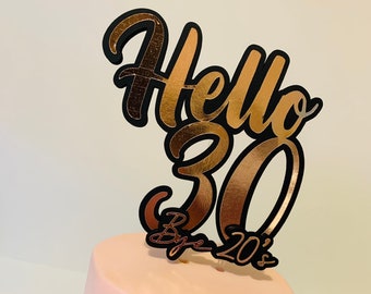 Hola 30 Cake topper