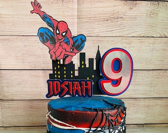 Adorno para tarta de Spider-Man