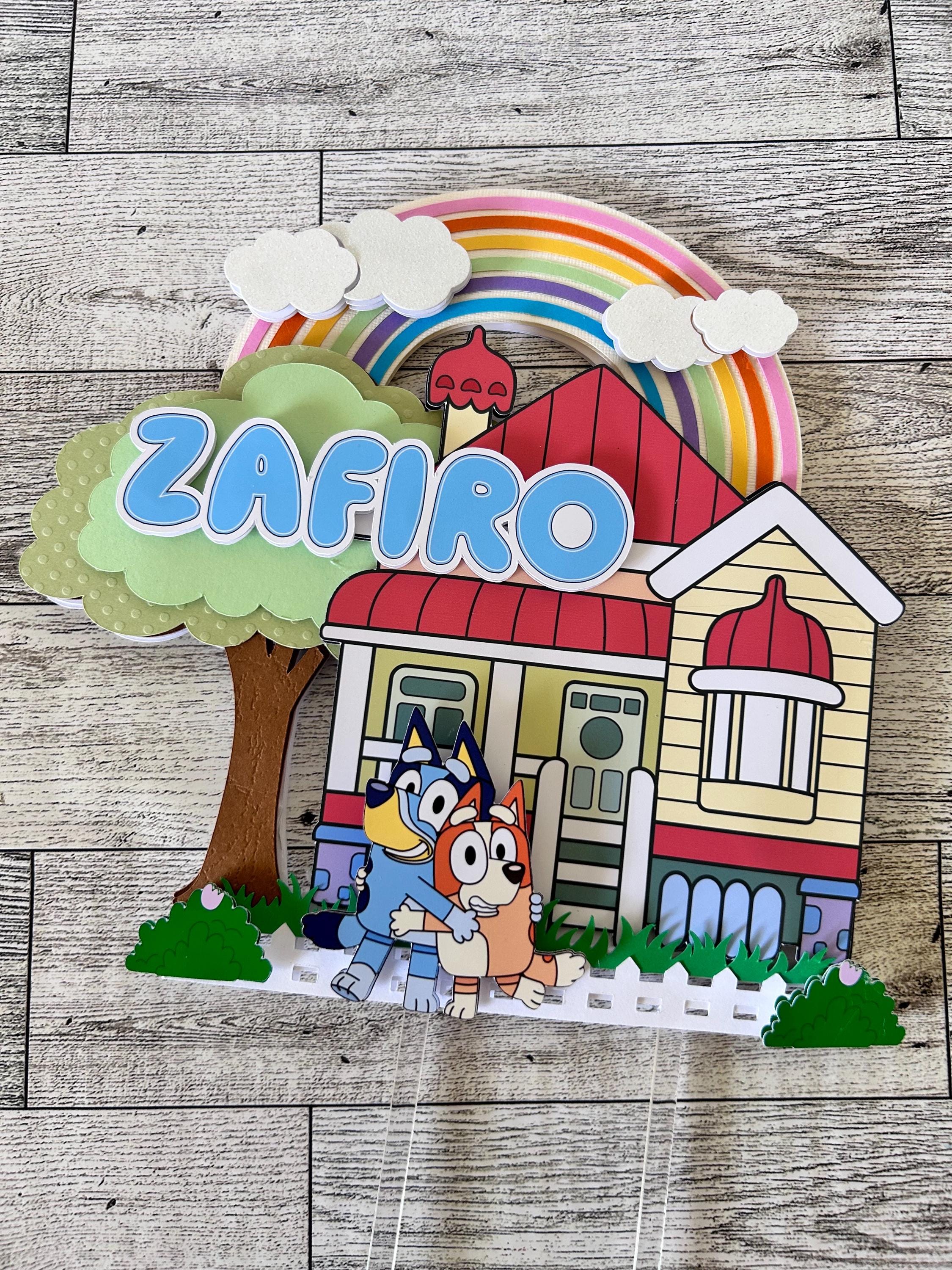 Blue Dog Cake Topper