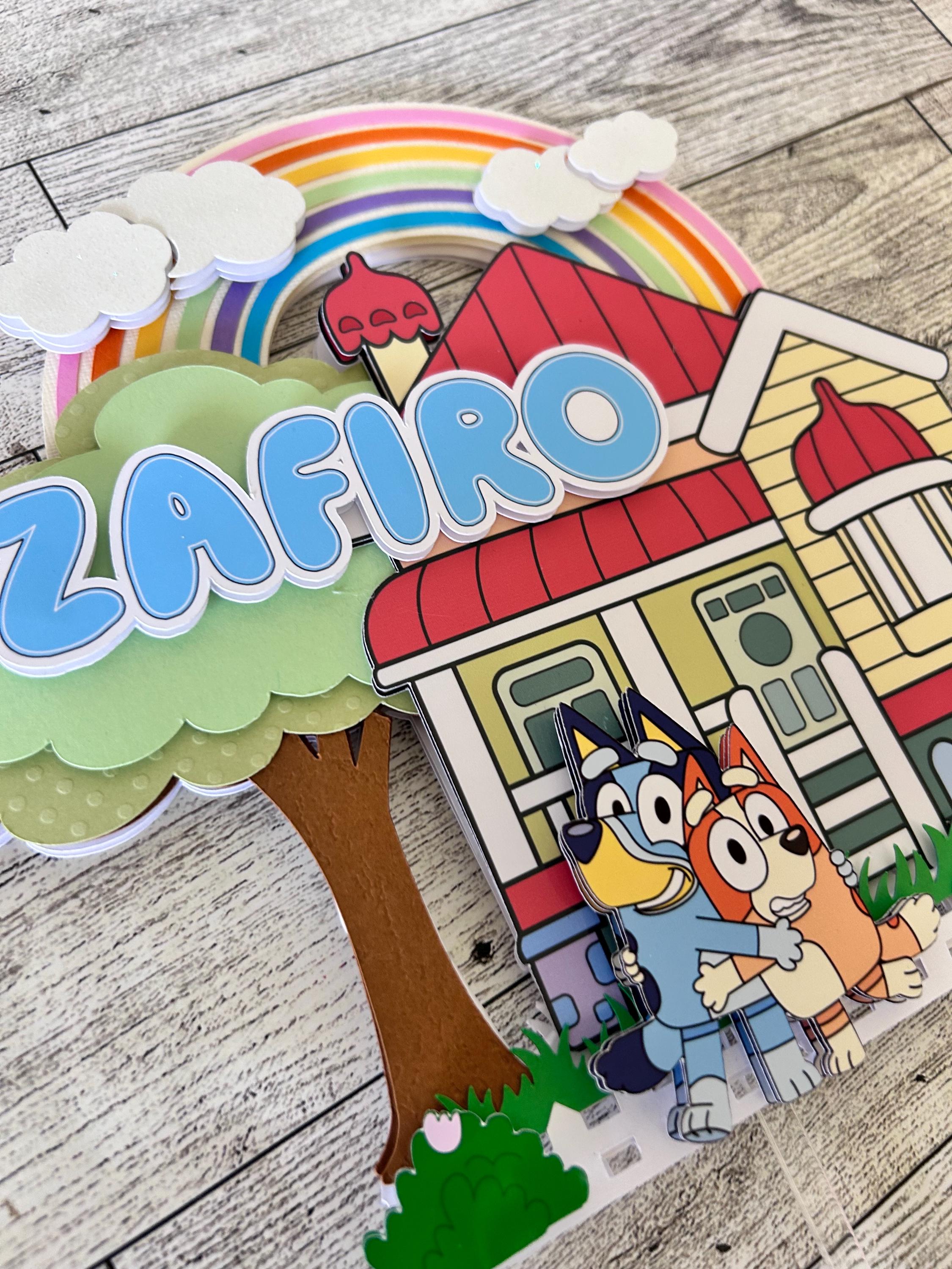 Blue Dog Cake Topper