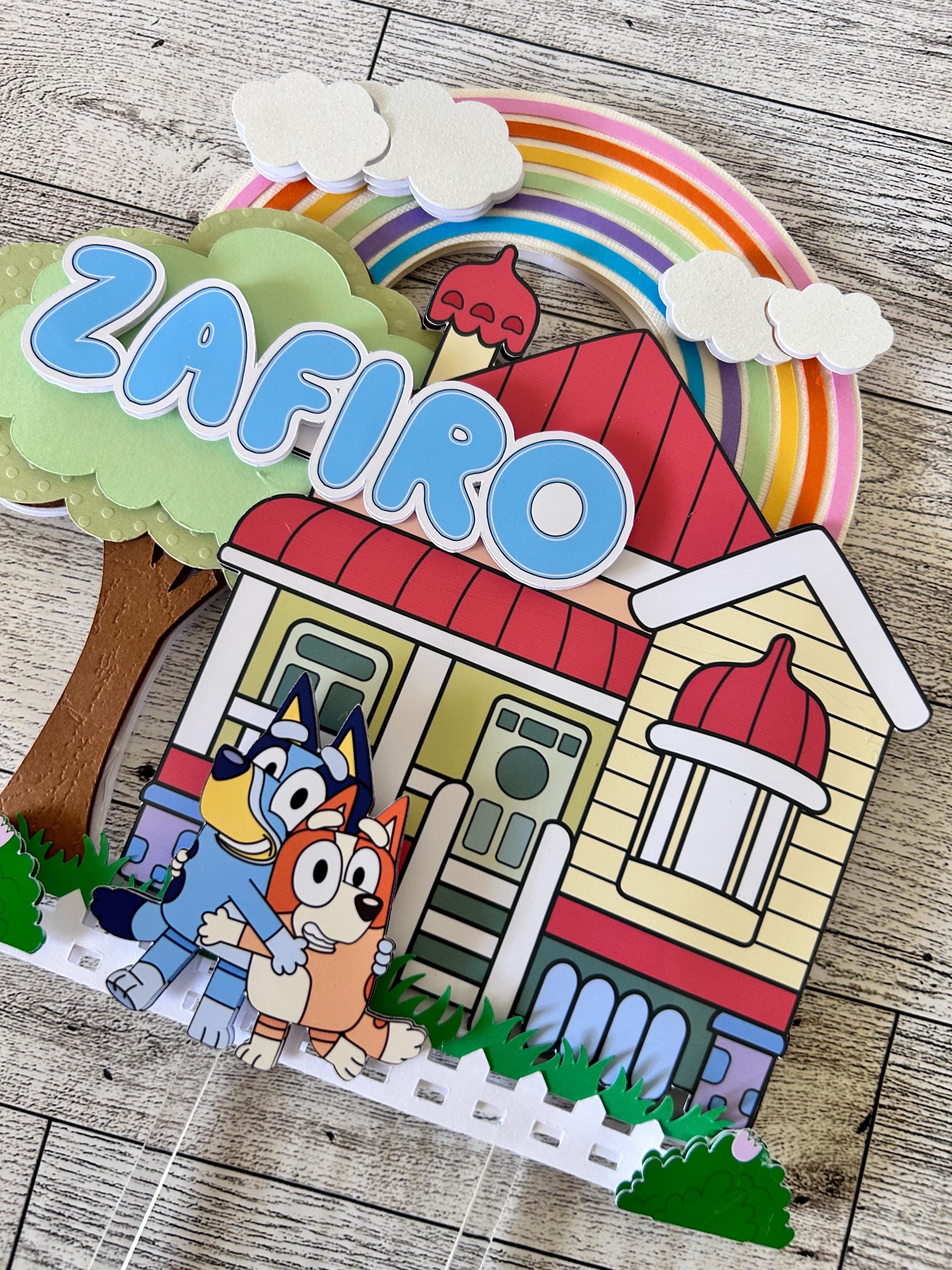 Blue Dog Cake Topper