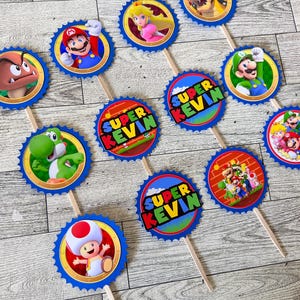 Mario Cupcakes Toppers