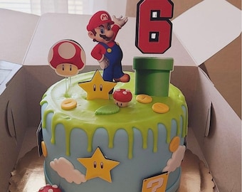 Mario cake topper