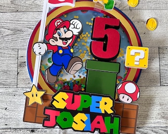 Mario Cake Topper Shaker
